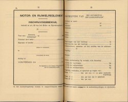 Model inschrijvingsbewijs (Ned. Staatscourant 29 okt. 1934)